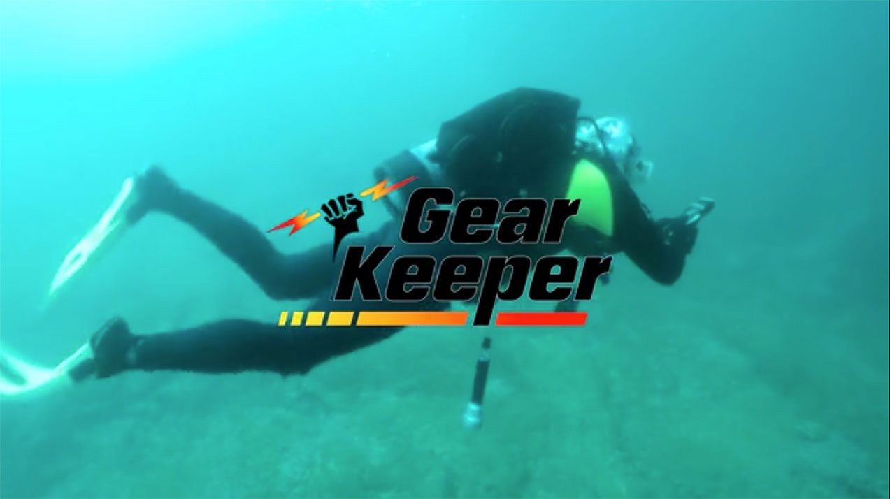 Scuba Diving Gear Keeper Retractor Einziehbarer Cliphalter & Mesh Bag Pouch 